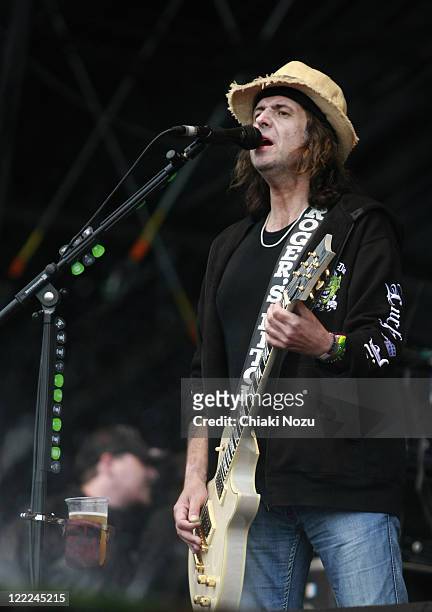 Phil Campbell of Motorhead performs at day 3 of the Download Festival at Donington Park on June 13, 2010 in Castle Donington, England.
