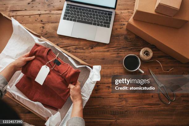 small business owener stock photo - clothing stock pictures, royalty-free photos & images