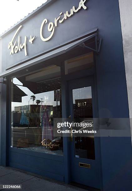 General view of atmosphere at the Foley + Corinna Melrose Avenue Event With Poshglam.com at Foley + Corinna on June 9, 2010 in Los Angeles,...