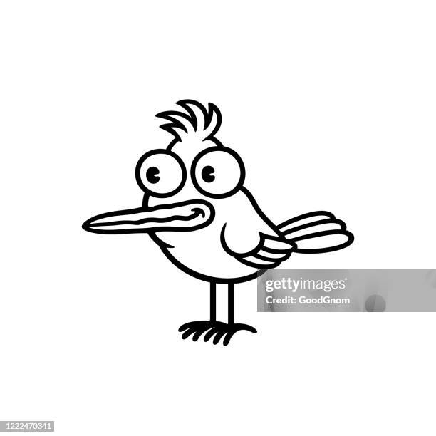 bird character - seagull icon stock illustrations