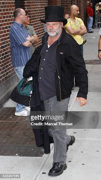 Musician Fred Eaglesmith visits "Late Show With David Letterman" at the Ed Sullivan Theater on June 14, 2010 in New York City.
