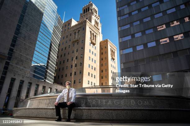 Dr. Andrew Badley outside the historic Plummer building on Mayo Clinic campus. Unfortunately, they're on total lockdown to media inside their...