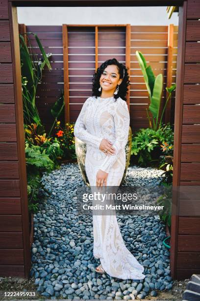 Nancy Fifita attends #SaveProm, a virtual prom for high school kids, hosted by My School Dance and Charlotte's Closet on May, 2 2020 in Hawthorne,...
