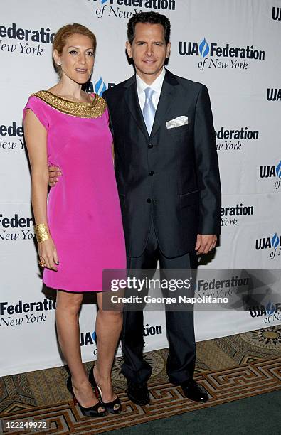 Julie Greenwald and Craig Kallamn attend the UJA-Federation's 2010 Music Visionary of the Year award luncheon at The Pierre Ballroom on June 16, 2010...