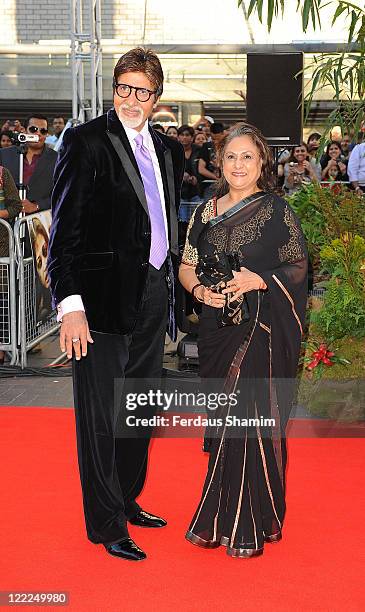 Amitabh Bachchan attends the World Premiere of "Raavan" at BFI Southbank on June 16, 2010 in London, England.