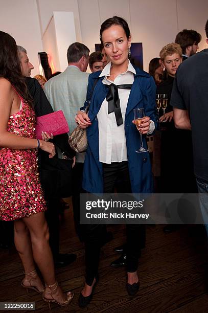 Actress Ksenia Zaitseva attends the Zoobs vs. Lodola private view at Opera Gallery on June 16, 2010 in London, England.