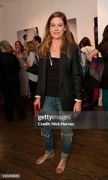 Francesca Versace attends the Zoobs vs. Lodola private view at Opera Gallery on June 16, 2010 in London, England.