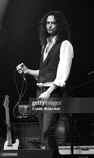 Constantine Maroulis performs A Night At The Rock Show at Highline Ballroom on June 16, 2010 in New York City.