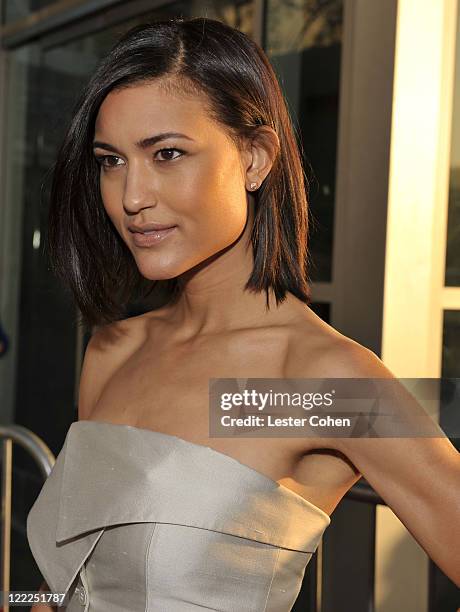 Actress Julia Jones attends the "Jonah Hex" Los Angeles premiere held at ArcLight Cinemas Cinerama Dome on June 17, 2010 in Hollywood, California.