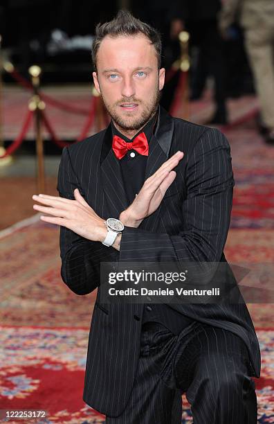 Francesco Facchinetti attend the Dolce & Gabbana "20 Years of Menswear" during Milan Fashion Week Spring/Summer 2011 on June 19, 2010 in Milan, Italy.