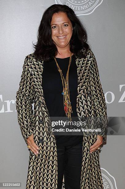 Angela Missoni attends the "Cento Anni Di Eccellenza" Exhibition Launch party during Milan Fashion Week Menswear Spring/Summer 2011 on June 21, 2010...