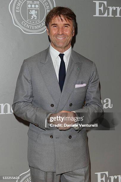 Brunello Cucinelli attends the "Cento Anni Di Eccellenza" Exhibition Launch party during Milan Fashion Week Menswear Spring/Summer 2011 on June 21,...