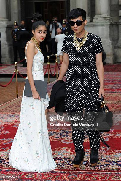 BryanBoy and guest attend the Dolce & Gabbana "20 Years of Menswear" Party during Milan Fashion Week Menswear Spring/Summer 2011 on June 19, 2010 in...