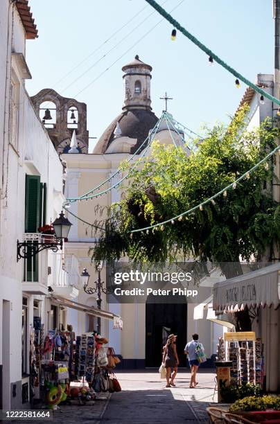 village of anacapri on capri island - ana capri ストックフォトと画像