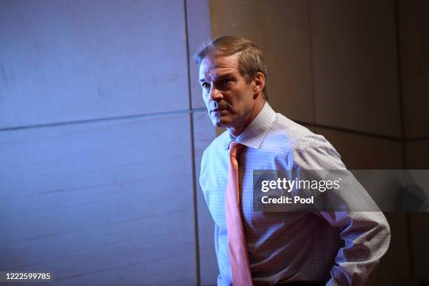 Rep. Jim Jordan attends a House Judiciary Committee hearing on oversight of the Justice Department and a probe into the politicization of the...