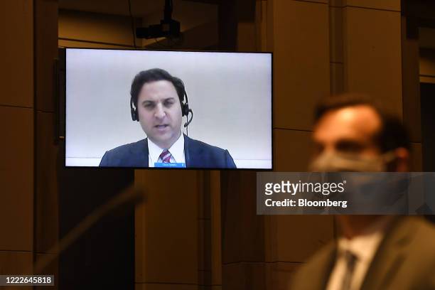 Aaron Zelinsky, assistant U.S. Attorney in Maryland, speaks via teleconference during a House Judiciary Committee hearing in Washington, D.C., U.S.,...