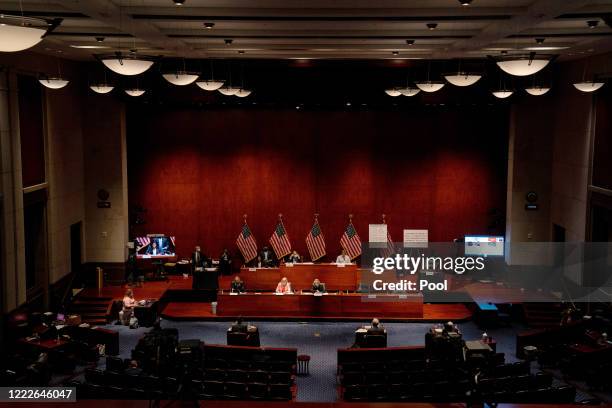 The U.S. House Judiciary Committee holds a hearing on at the Capitol Building June 24, 2020 in Washington, DC. Democrats are highlighting what they...