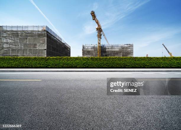 empty parking lot - car park barrier stock pictures, royalty-free photos & images