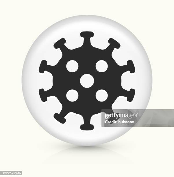 coronavirus covid-19 molecule icon - mixed bacteria stock illustrations