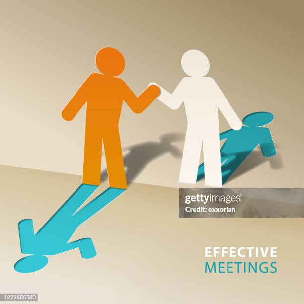 effective meetings - pop up stock illustrations