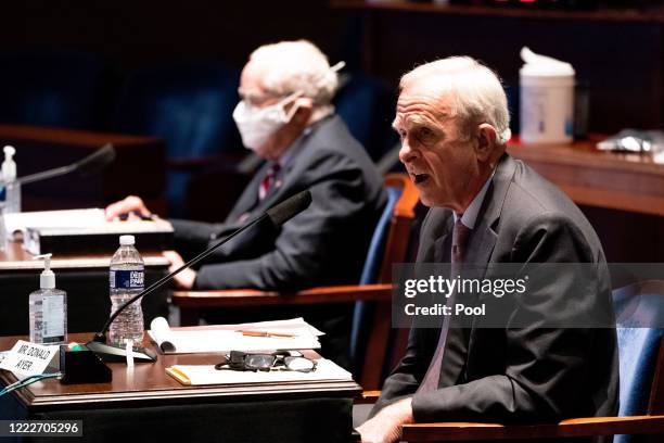 Former Deputy U.S. Attorney General Donald Ayer speaks at a hearing of the House Judiciary Committee at the Capitol Building on June 24, 2020 in...