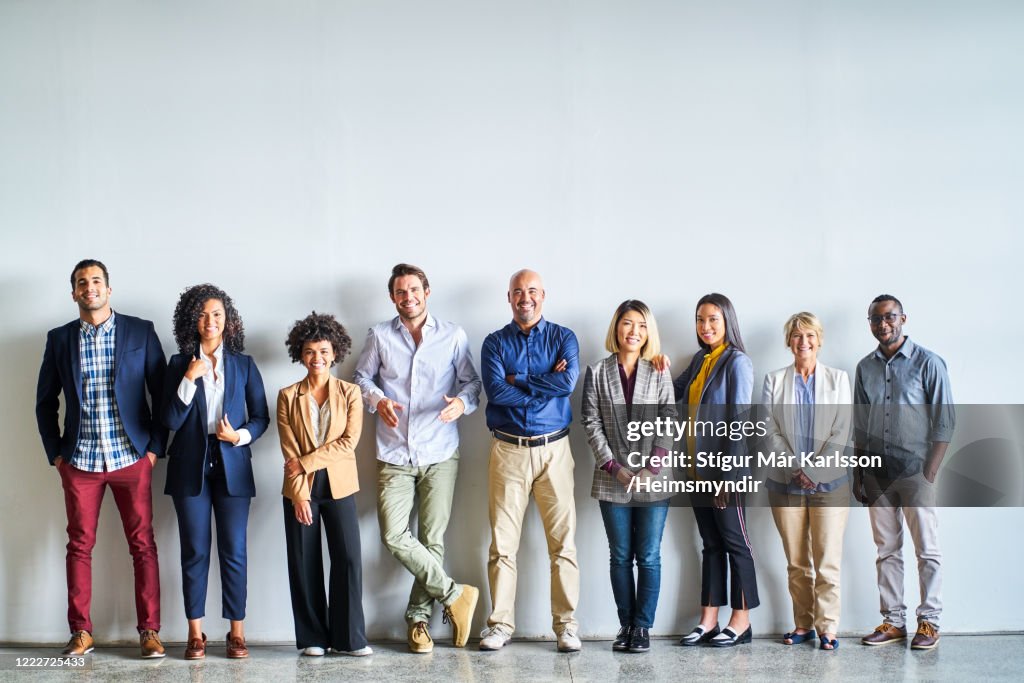 Portrait of multi-ethnic professionals at office