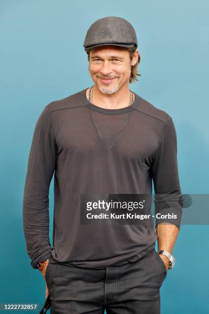 Brad Pitt attends the photo call for 'Ad Astra' during the 76th Venice Film Festival on August 29, 2019 in Venice, Italy.