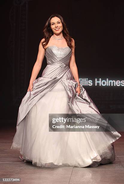 Model Zoe Naylor showcases designs on the catwalk during the Fashion Targets Breast Cancer show as part of Mercedes Benz Fashion Festival Sydney 2011...