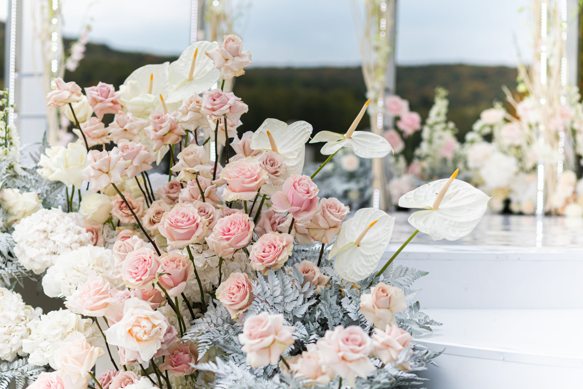 wedding set up with beautifil flowers, outdoor wedding set up with beautifil flowers, outdoor