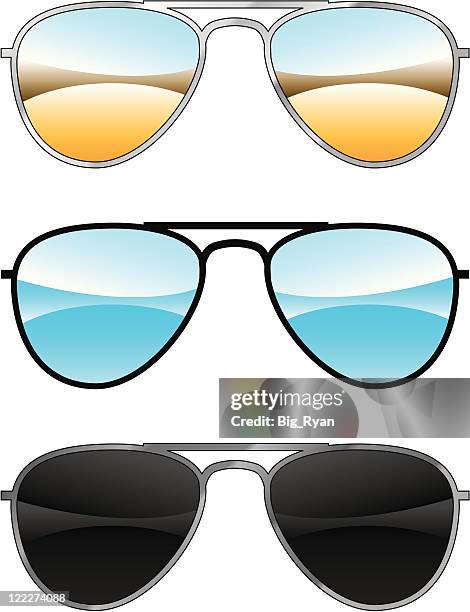 sonnenbrille im fliegerstil - blues stock-grafiken, -clipart, -cartoons und -symbole