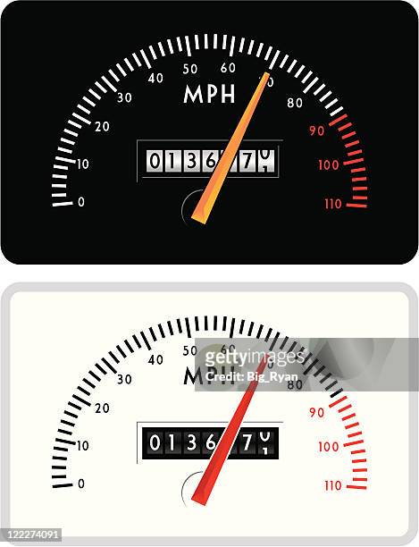 speeder - speedometer stock illustrations