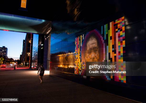 An art installation called "Pure Imagination", created by artist Eric Rieger, also known as HOTTEA, is seen outside the Guthrie Theater on June 24,...
