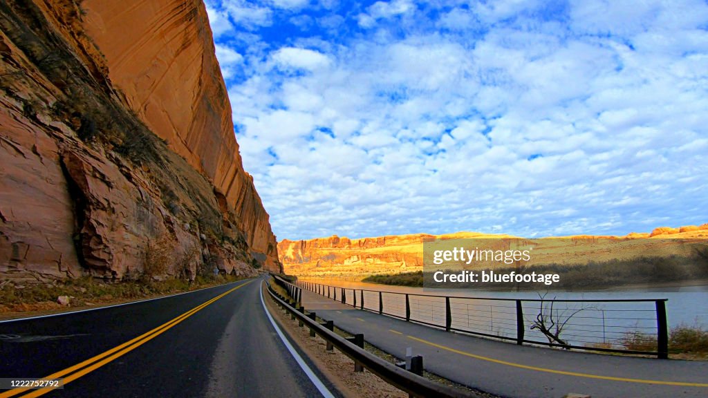 Potash Rd Moab Potash Road Moab Utah Usa High-Res Stock Photo - Getty Images