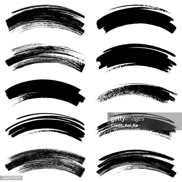 satz von strichen - schmiererei stock-grafiken, -clipart, -cartoons und -symbole