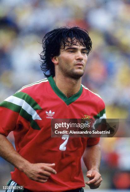Fernando Couto of Portugal looks on 1992.