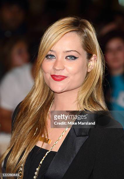 Laura Whitmore attends the UK premiere of 'One Day' at Vue Westfield on August 23, 2011 in London, England.