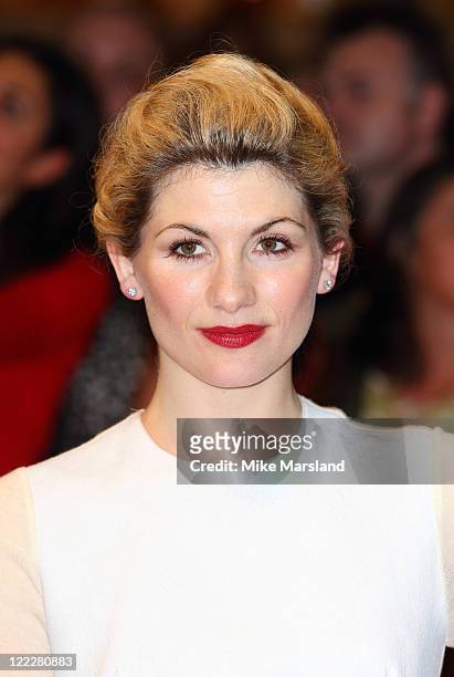 Jodie Whittaker attends the UK premiere of 'One Day' at Vue Westfield on August 23, 2011 in London, England.