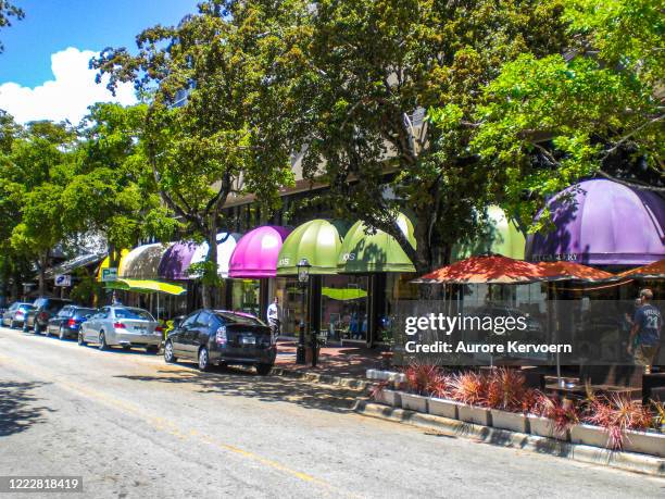 coconut grove, miami, usa - coconut grove miami stock pictures, royalty-free photos & images