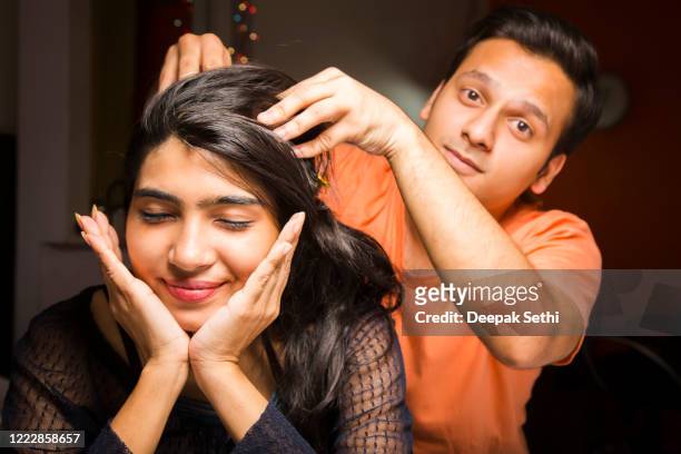 young friends - stock images - massage funny stock pictures, royalty-free photos & images
