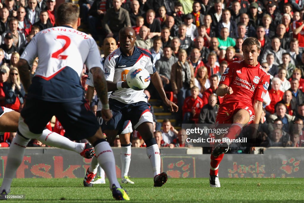 Liverpool v Bolton Wanderers - Premier League