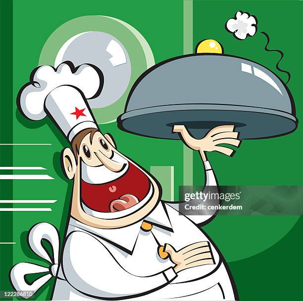 quick chef - grill master stock illustrations