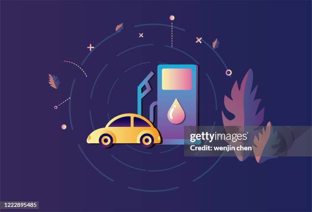 car refueling graphics - motor oil bottle stock illustrations
