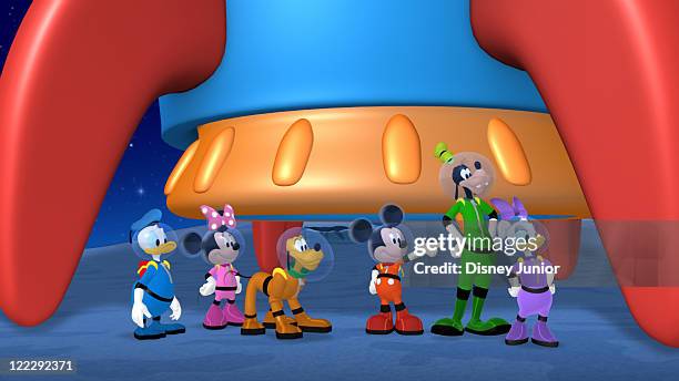 Mickey Mouse Clubhouse Space Adventure" - Mickey, Minnie, Donald, Daisy, Goofy and Pluto blast off to outer space in the Clubhouse rocket in search...