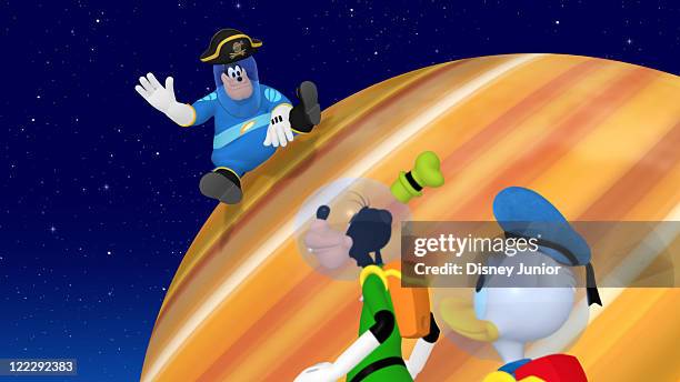 Mickey Mouse Clubhouse Space Adventure" - Mickey, Minnie, Donald, Daisy, Goofy and Pluto blast off to outer space in the Clubhouse rocket in search...