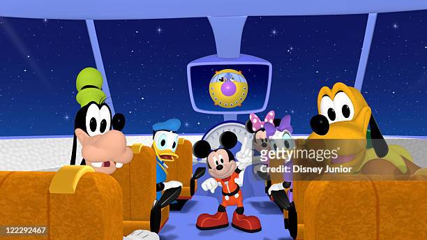 Mickey Mouse Clubhouse Space Adventure" - Mickey, Minnie, Donald, Daisy, Goofy and Pluto blast off to outer space in the Clubhouse rocket in search...