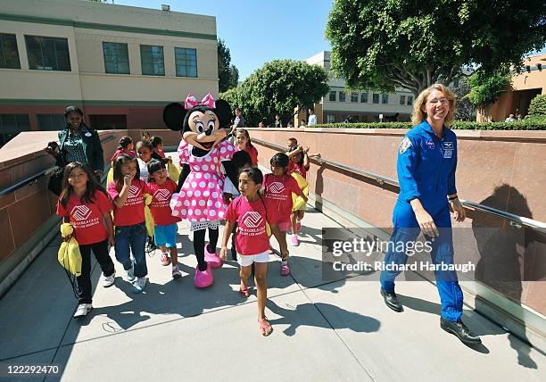 Mickey Mouse Clubhouse Space Adventure" - Mickey Mouse and Minnie Mouse welcomed NASA astronauts Chris Ferguson, Doug Hurley, Sandy Magnus and Rex...