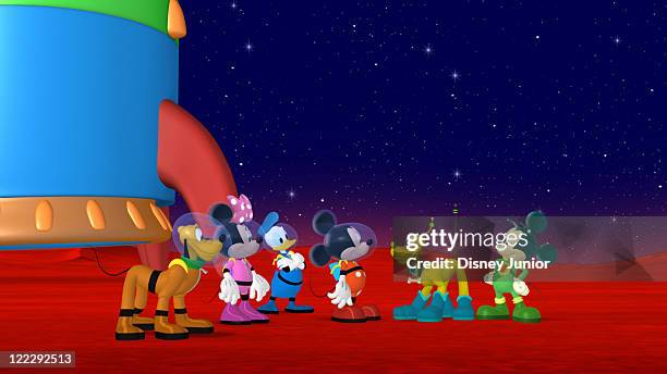 Mickey Mouse Clubhouse Space Adventure" - Mickey, Minnie, Donald, Daisy, Goofy and Pluto blast off to outer space in the Clubhouse rocket in search...