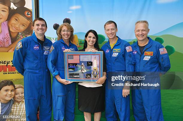 Mickey Mouse Clubhouse Space Adventure" - Mickey Mouse and Minnie Mouse welcomed NASA astronauts Chris Ferguson, Doug Hurley, Sandy Magnus and Rex...