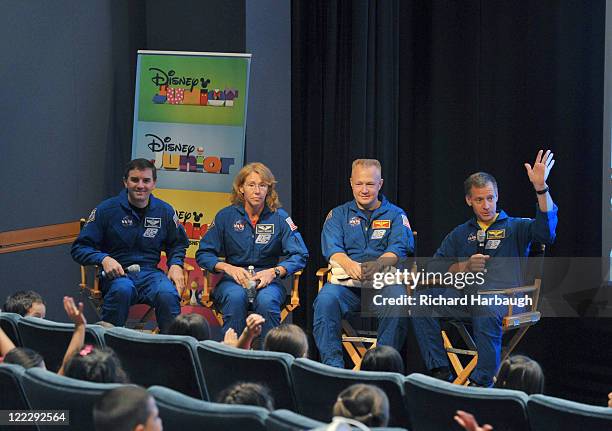 Mickey Mouse Clubhouse Space Adventure" - Mickey Mouse and Minnie Mouse welcomed NASA astronauts Chris Ferguson, Doug Hurley, Sandy Magnus and Rex...