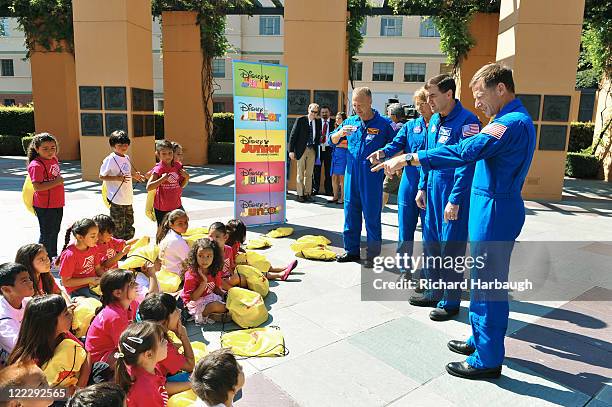 Mickey Mouse Clubhouse Space Adventure" - Mickey Mouse and Minnie Mouse welcomed NASA astronauts Chris Ferguson, Doug Hurley, Sandy Magnus and Rex...